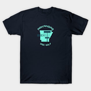 Arkansas Disc Golf - Shape Light Green T-Shirt